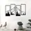 Thumbnail: 4pcs Minimalist Metal Mountain Wall Decor