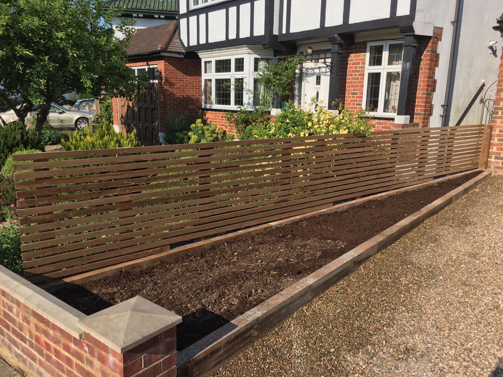 Contemporary Fence Slats Muswell Hil