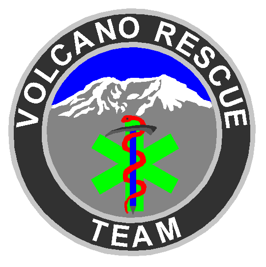 Volcano Rescue Team logo.