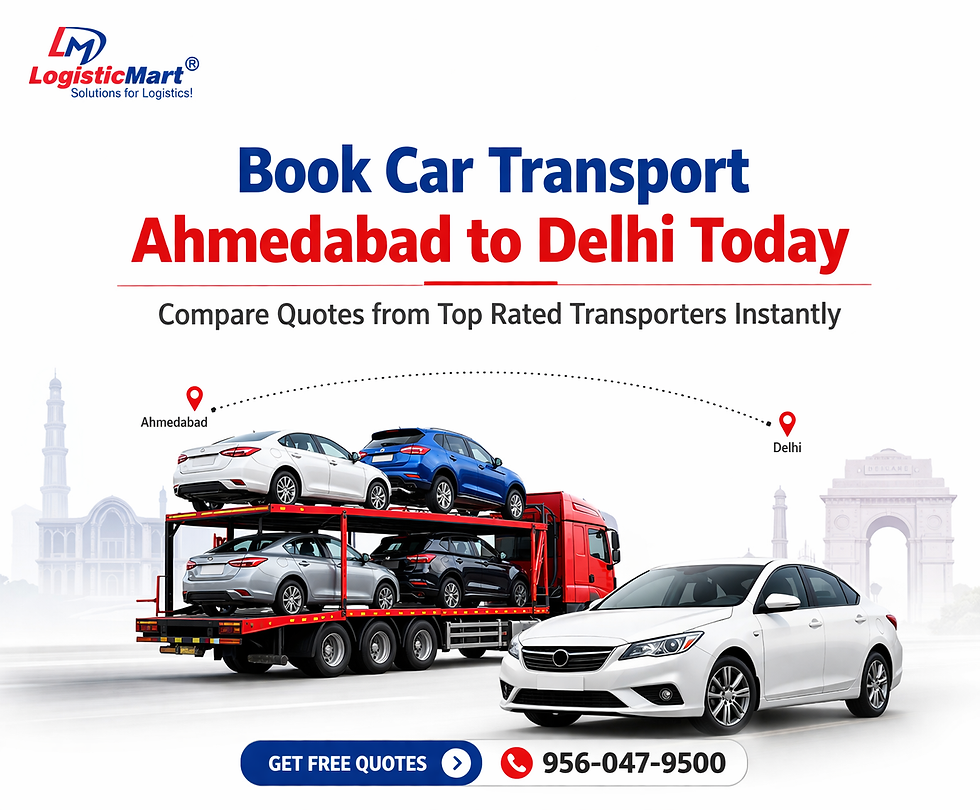 Car Transportation Ahmedabad to Delhi