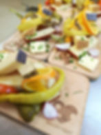 Portion Käse mit Brot