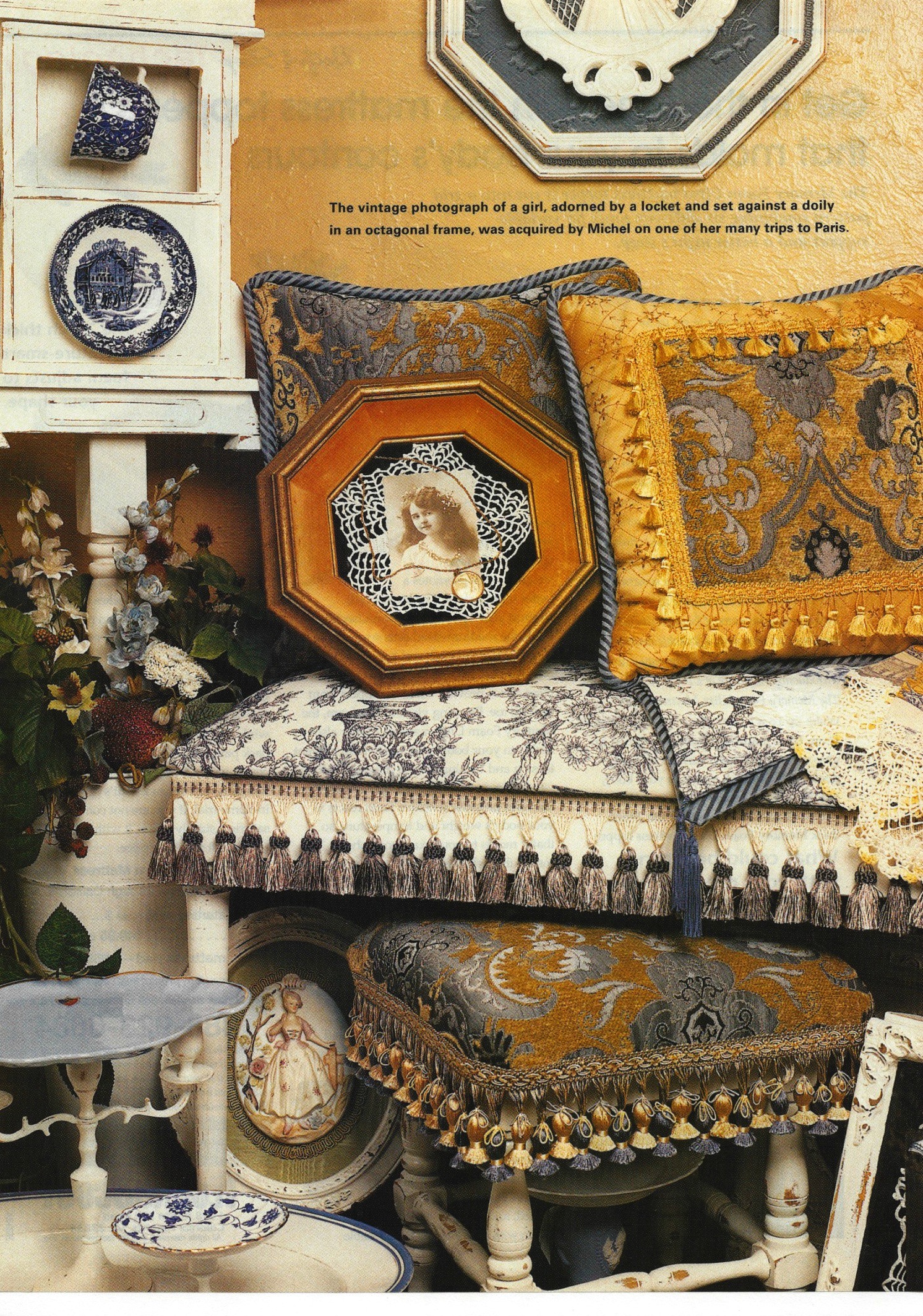 Blue and Gold Vignette...