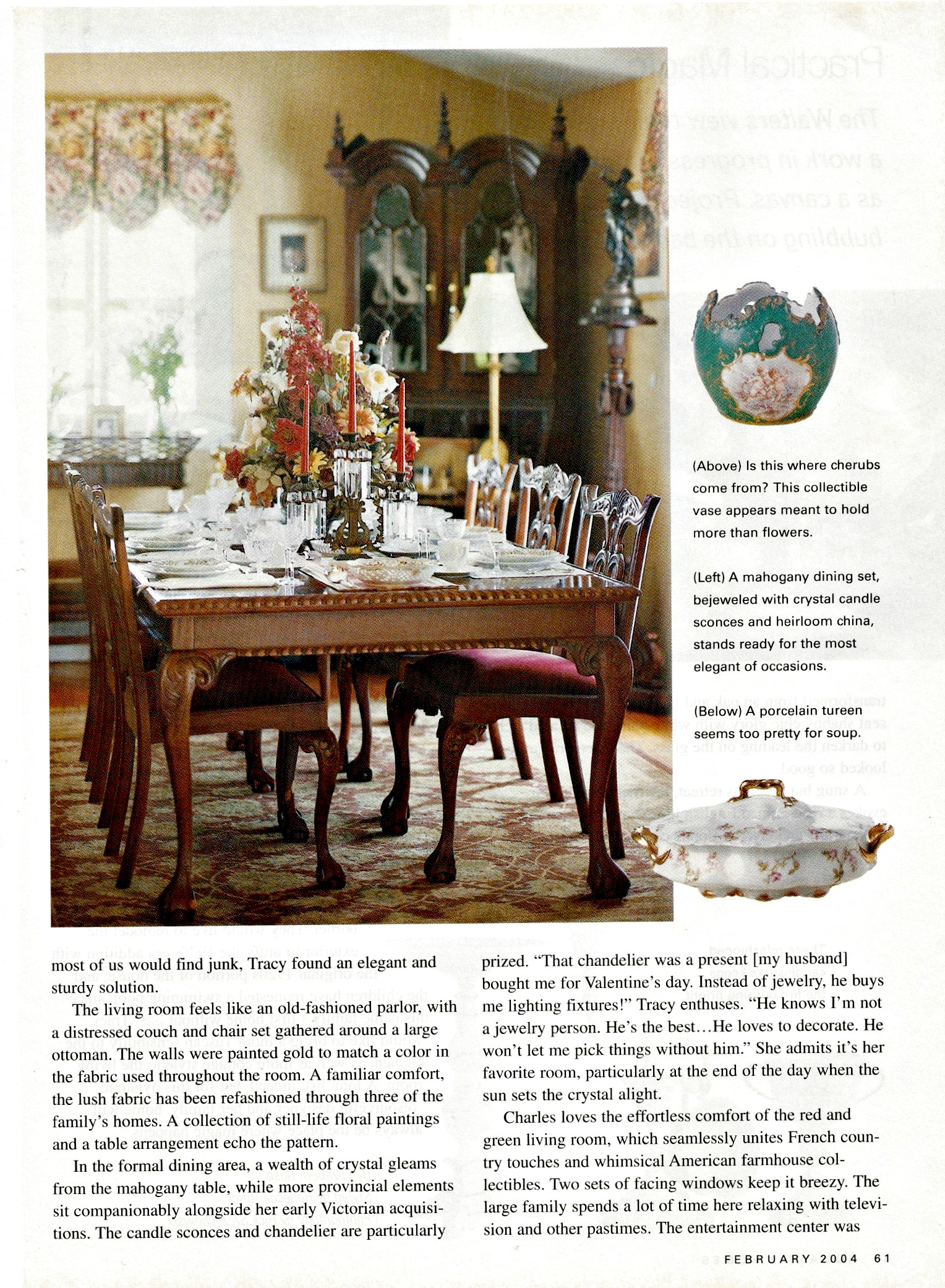 Our dining room table.