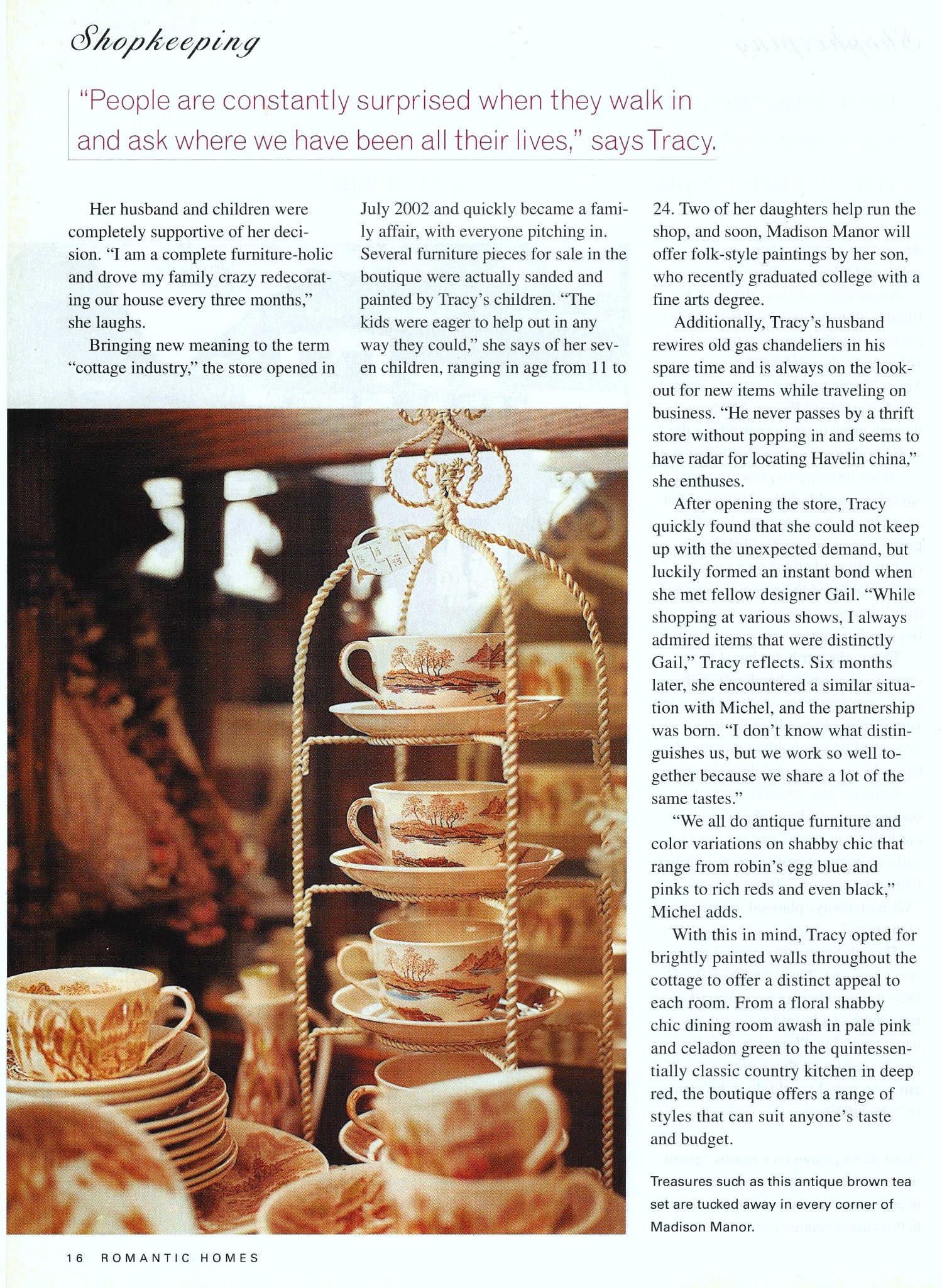 Vignette of Tea Cups...