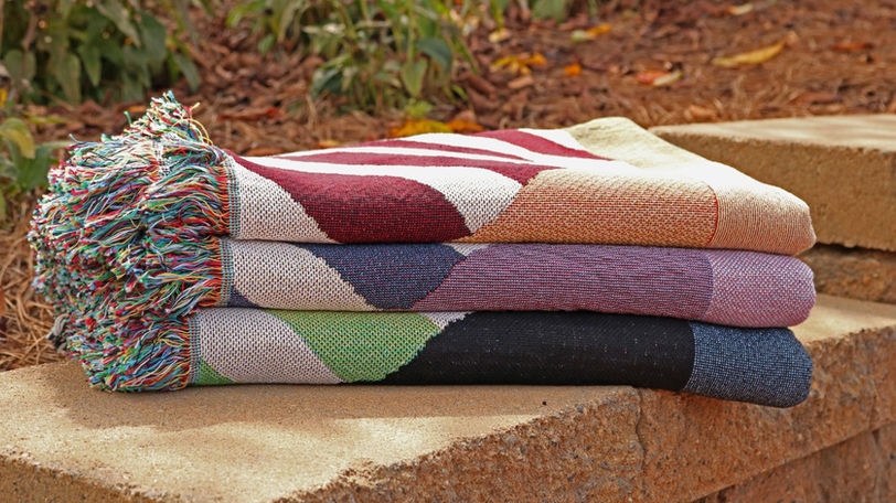 Folded Woven Blankets
