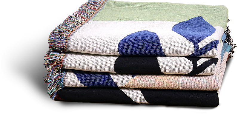 Folded Woven Blankets PNG