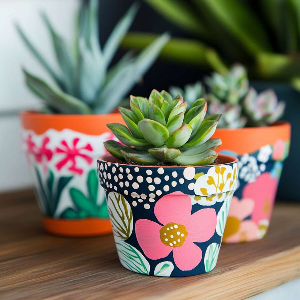 Succulent Planter Painting