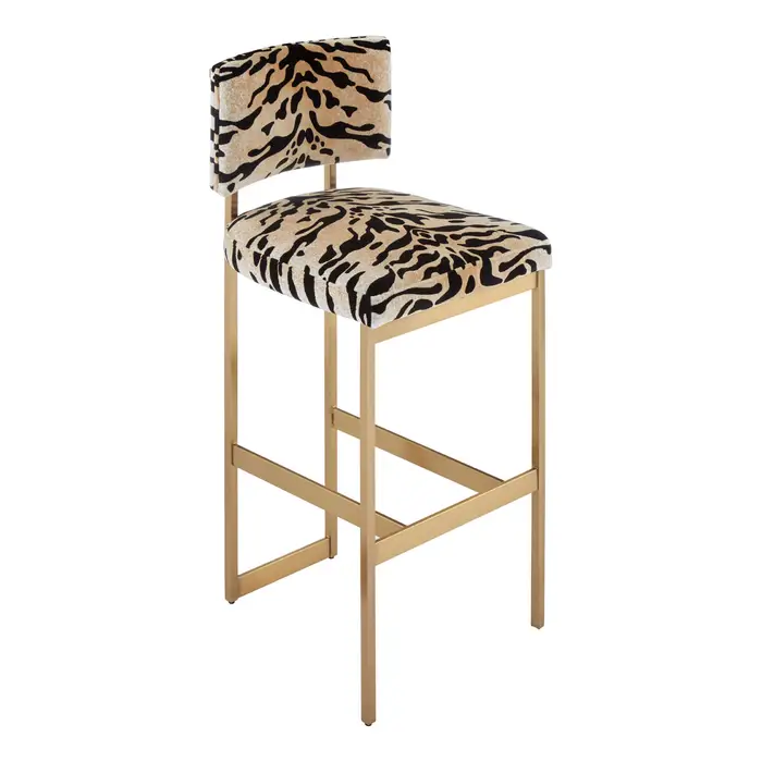 MANHATTAN TIGER PRINT BAR STOOL My Site 1