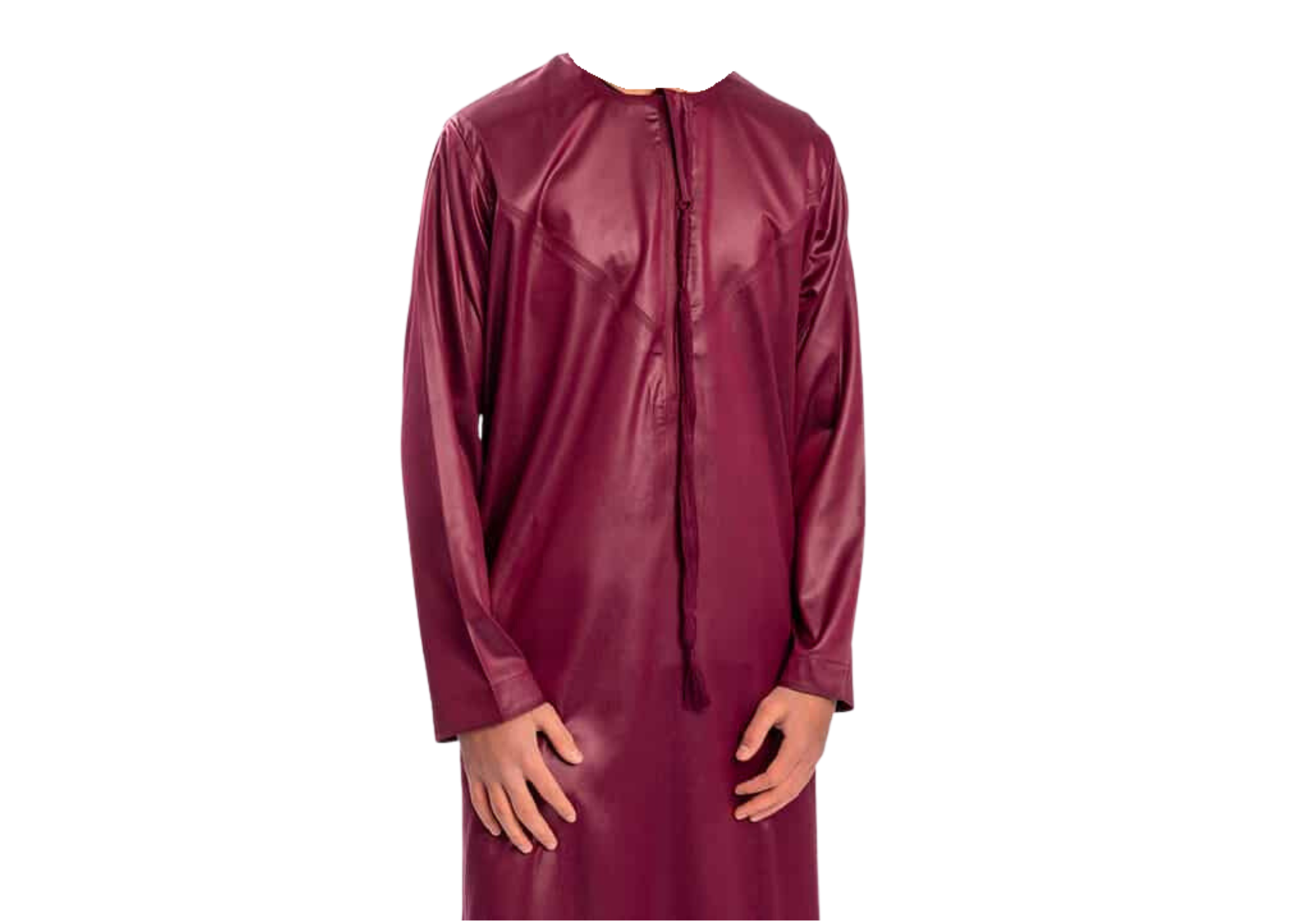 Simple Maroon Emirati Thobe
