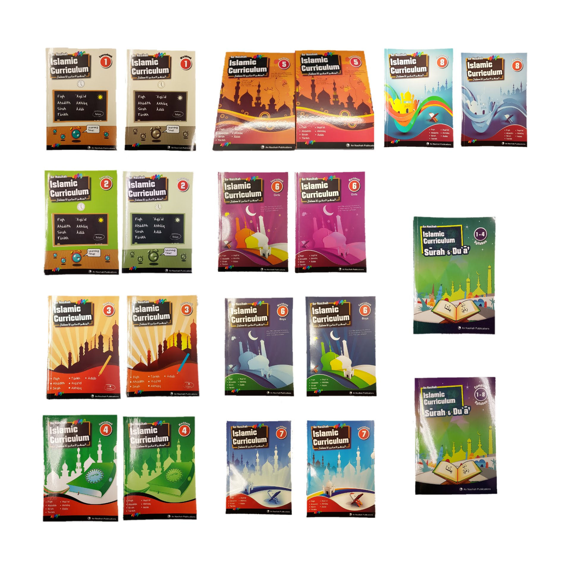 An Nasihah Madrasah Syllabus | Coursebook, Workbook & Surah and Du'as Book