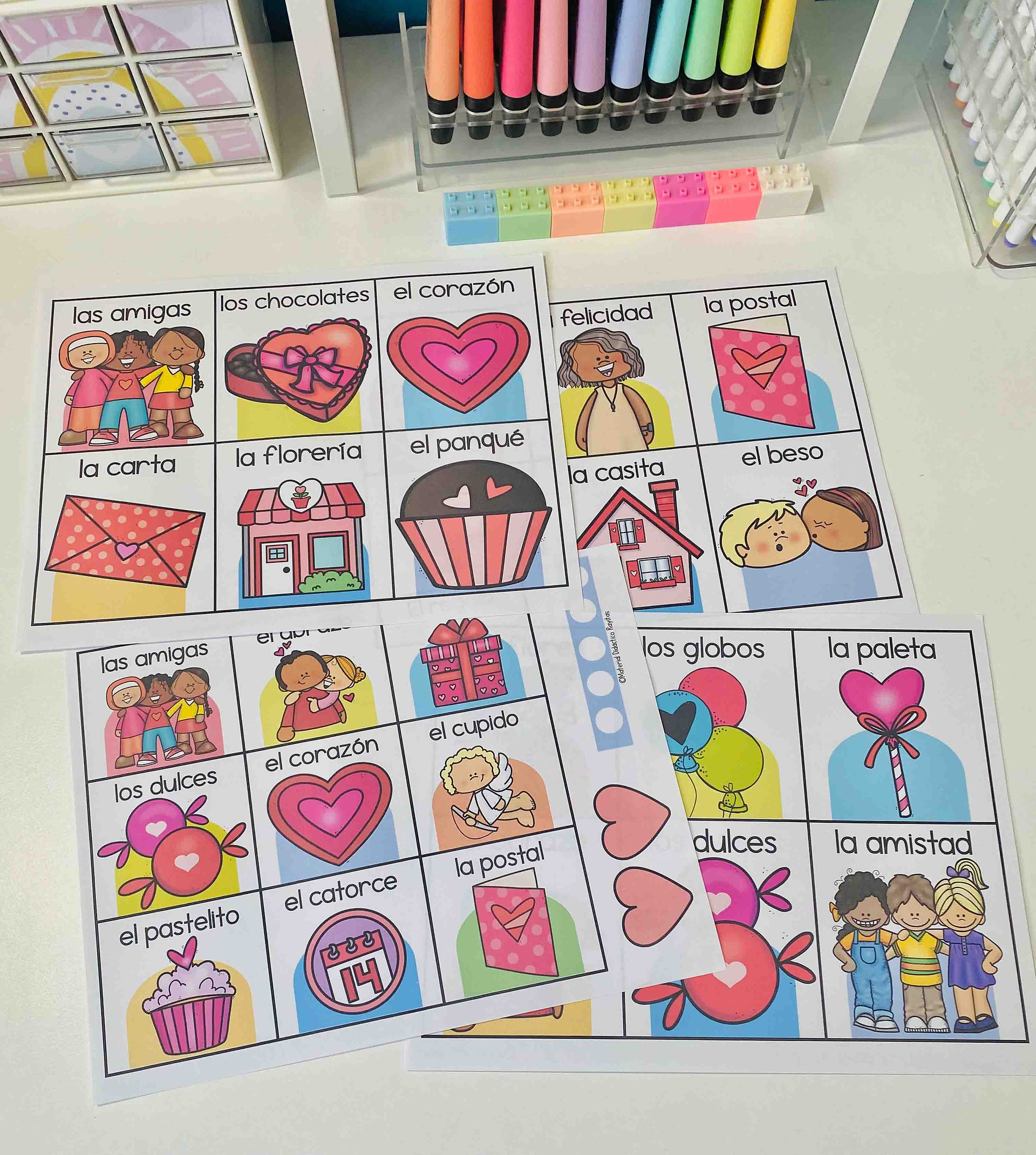 Actividad gratuita de San Valentín para educación preescolar y primaria