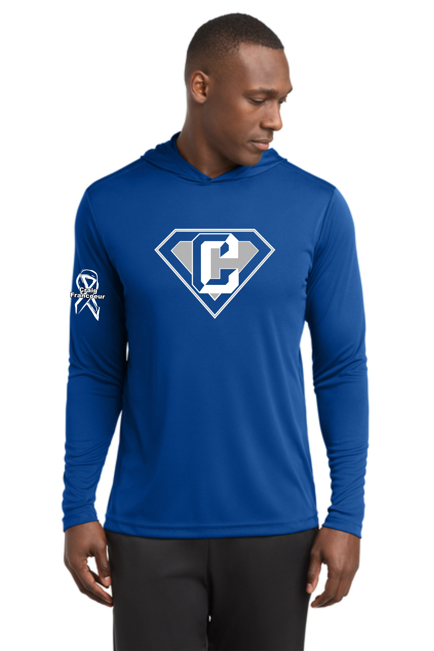 Craig Strong Long Performance Hooded T shirt