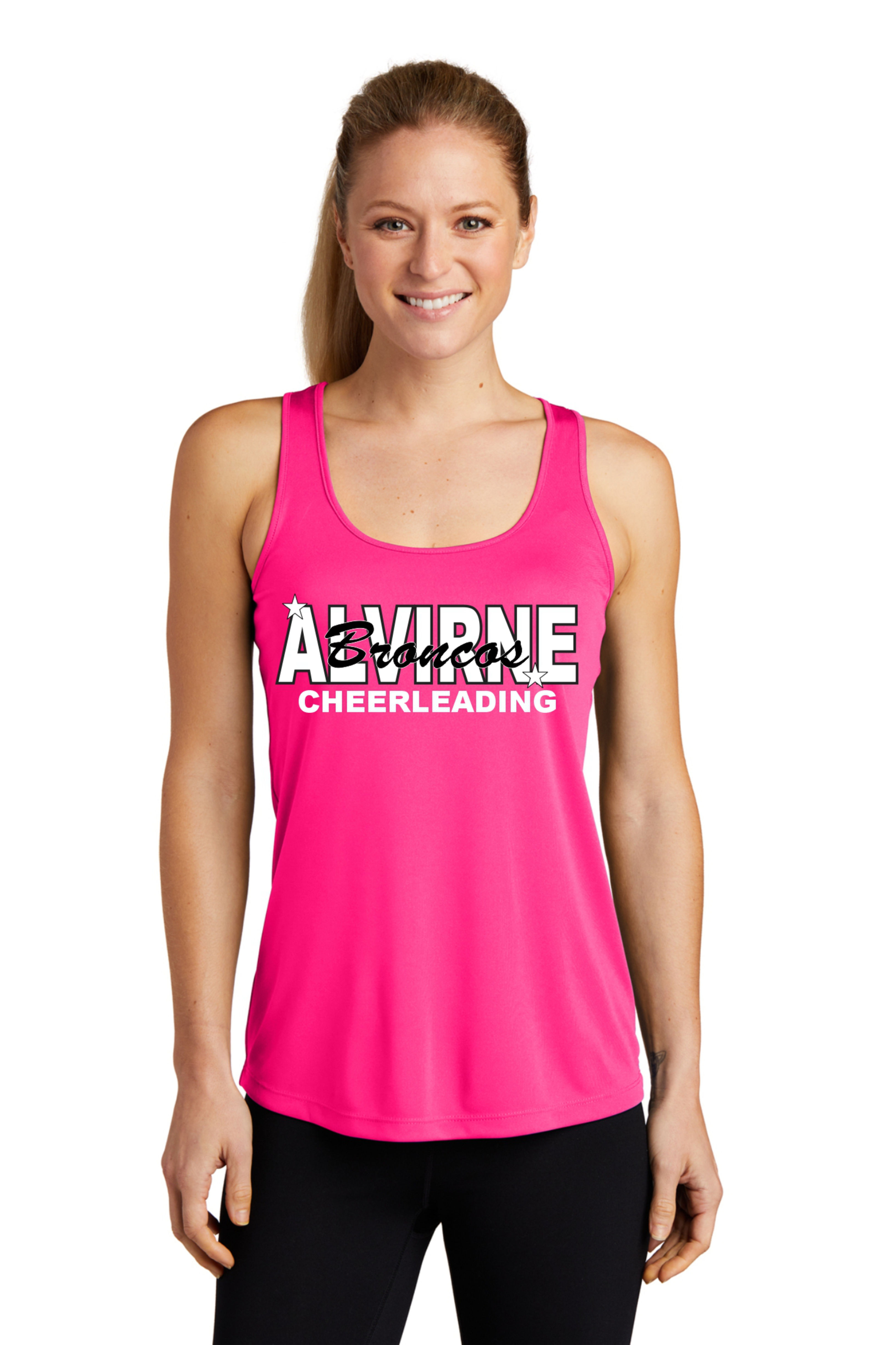 Alvirne HS cheer Tank pink