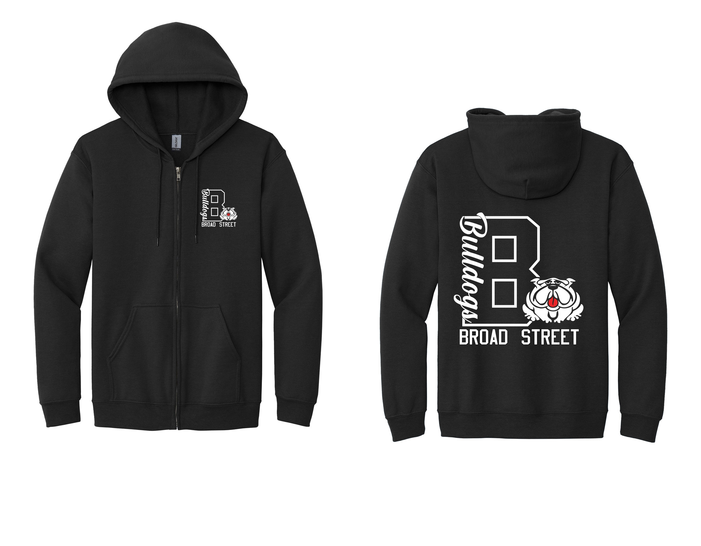 Broad Stree Elementary Zip up Sweatshirt