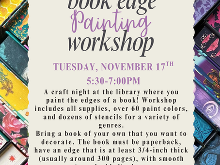 Art Class: Book Edge Painting!