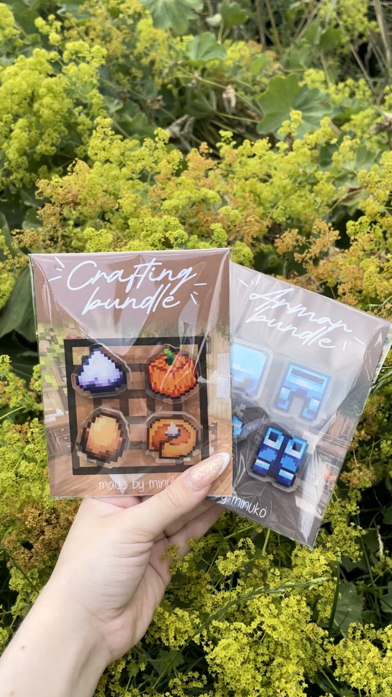 Pins Crafting bundle - inspired Minecraft | Minuko