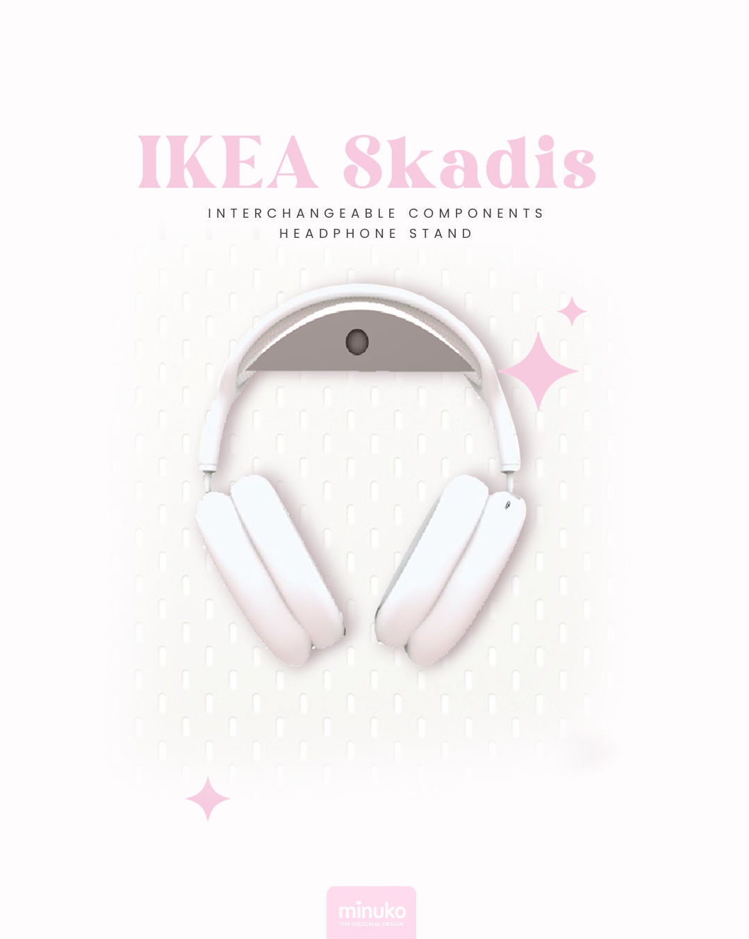 Kopie Headphone Holder on IKEA SKADIS