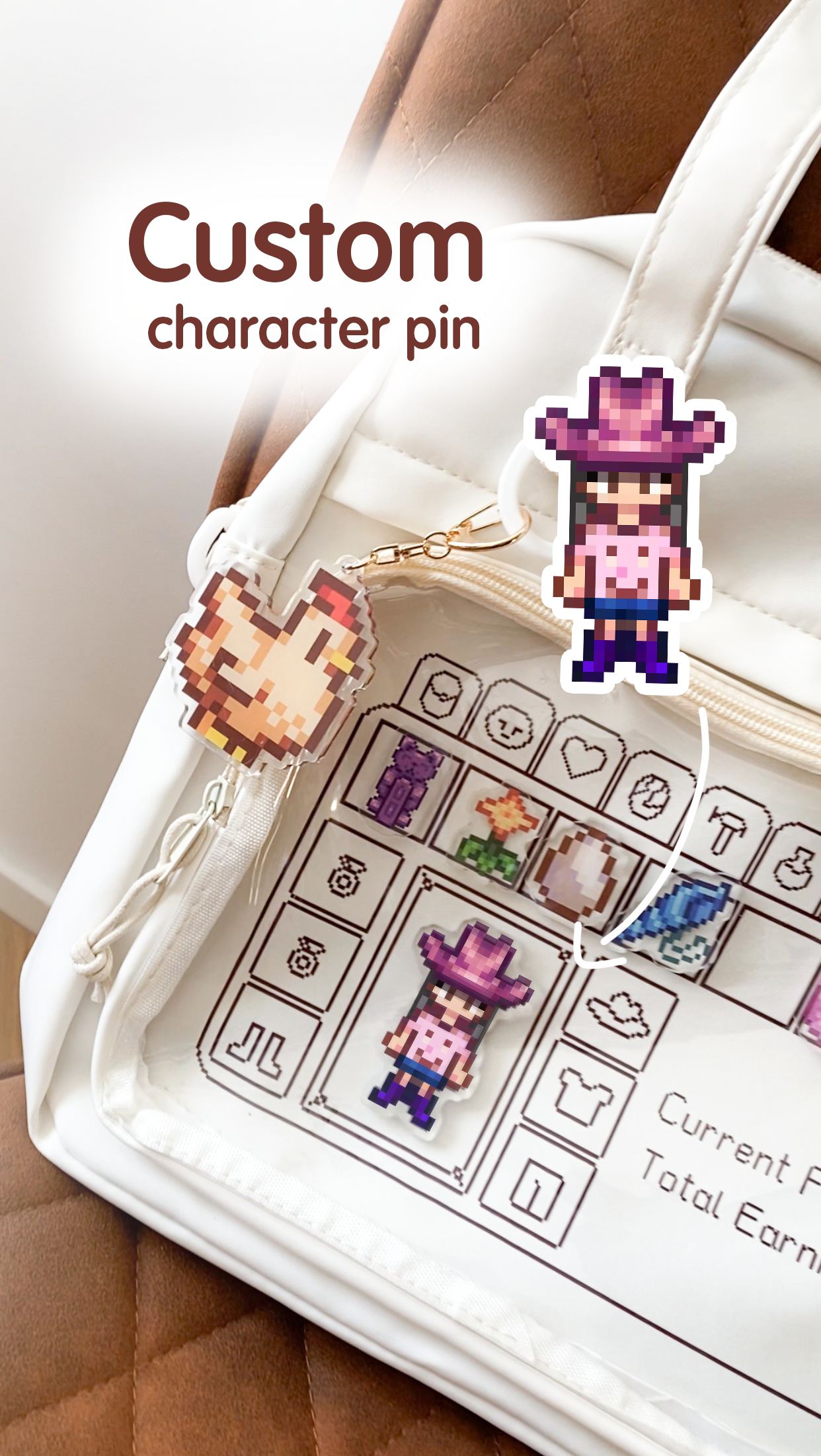 CUSTOM Character pin - Stardew Valley