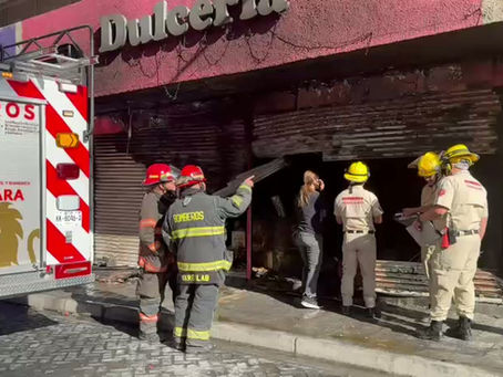 Incendio en Dulcería en el Centro de Guadalajara: Sin Lesionados