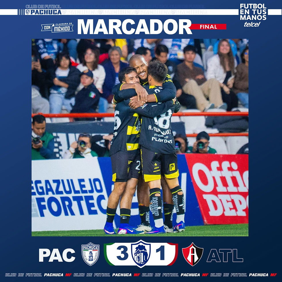 Pachuca derrota al Atlas