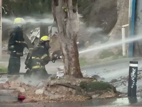 Incendio en Tonalá: Fuego consume bodega de llantas en Zalatitán