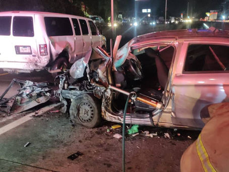 Fuerte accidente en Carretera a Nogales