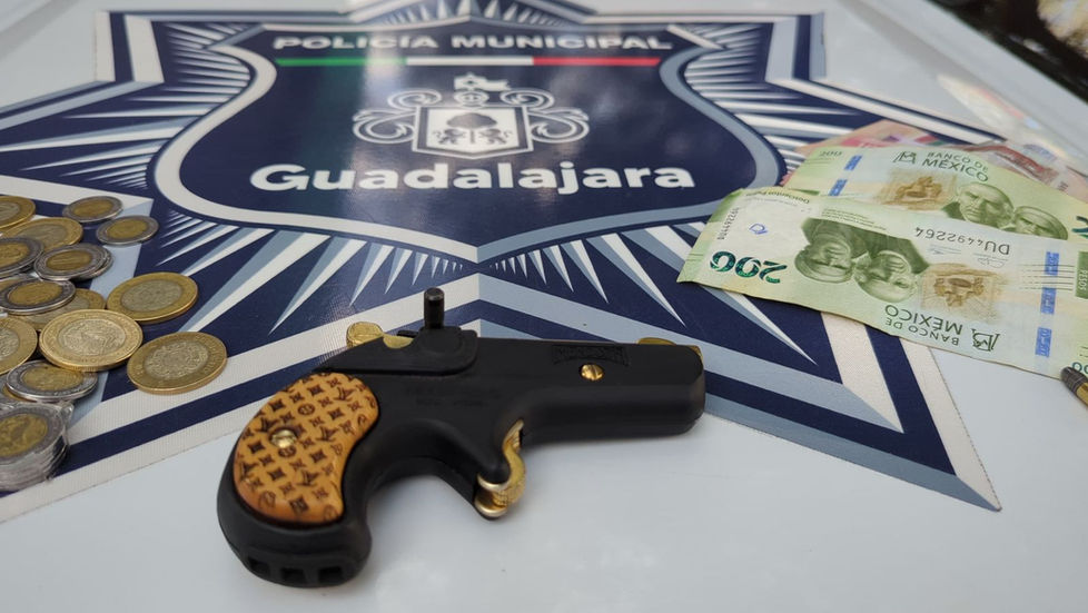 Detienen a hombre armado tras robo en el Centro de Guadalajara