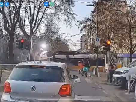 Descarrilamiento de Tranvía en Milán: 1 Muerto y 39 Heridos