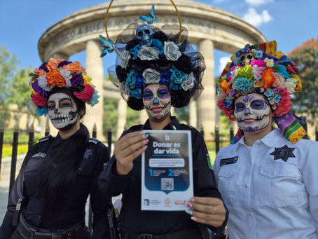 Escuadrón Catrina de Guadalajara Promueve Donación de Órganos en Homenaje a Oficial Caído