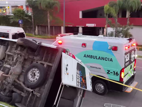 Choque en Zapopan deja siete lesionados: Reportan mujer embarazada grave