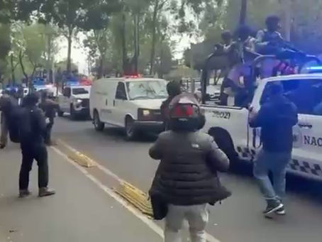 Llegada del Cuerpo de ‘El Mencho’ a la FEMDO en CDMX