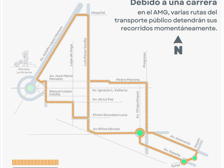 Carrera deportiva afectará transporte público
