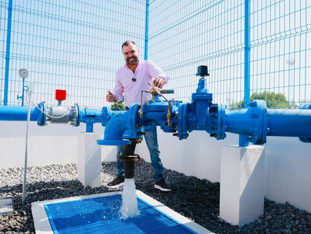 Gerardo Quirino inaugura pozo profundo en San Sebastián El Grande