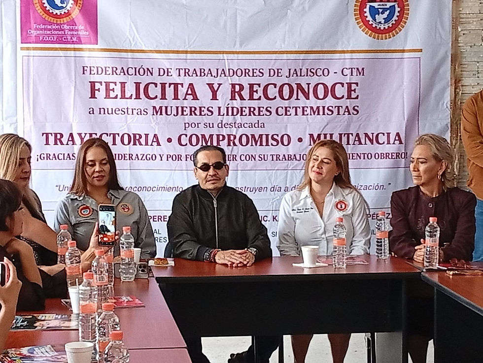 Entregan reconocimientos a mujeres con trayectoria sindical en la CTM Jalisco