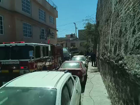 Incendio en taller de vehículos pesados en San Juan de los Lagos
