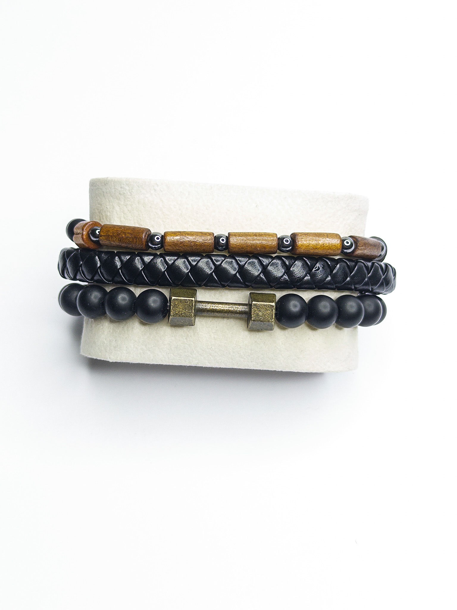 Kit Pulseiras Wood
