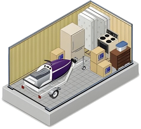 10x20 storage unit in Eddyville KY – large unit for full home storage or vehicle storage