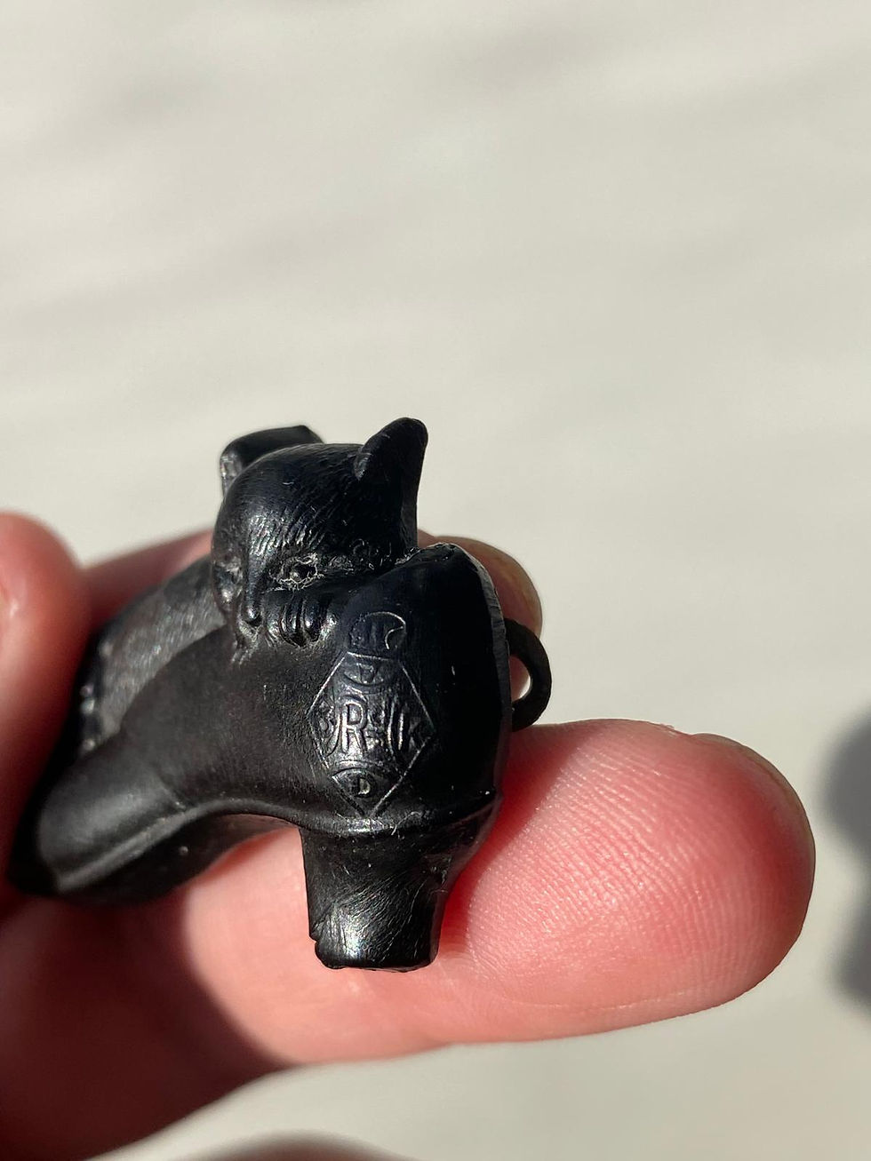 Thumbnail: Vulcanite Cat In A Shoe