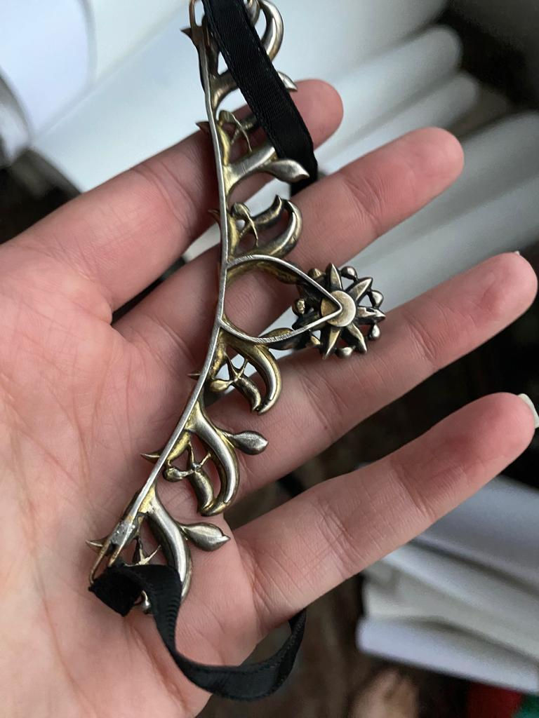 Thumbnail: C18th Garnet Tiara With Garnet Star (to be worn as necklace)