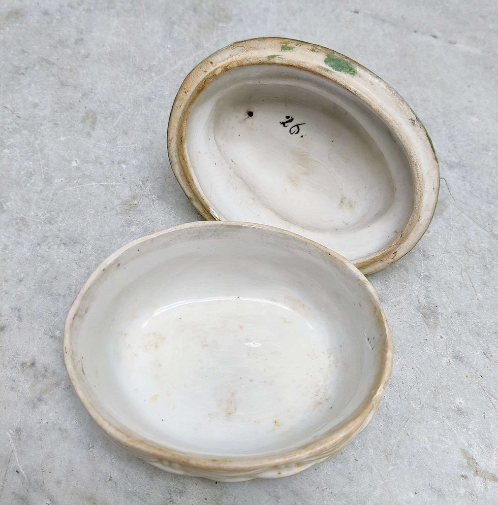 Thumbnail: Rare Porcelain Duck On A Basket