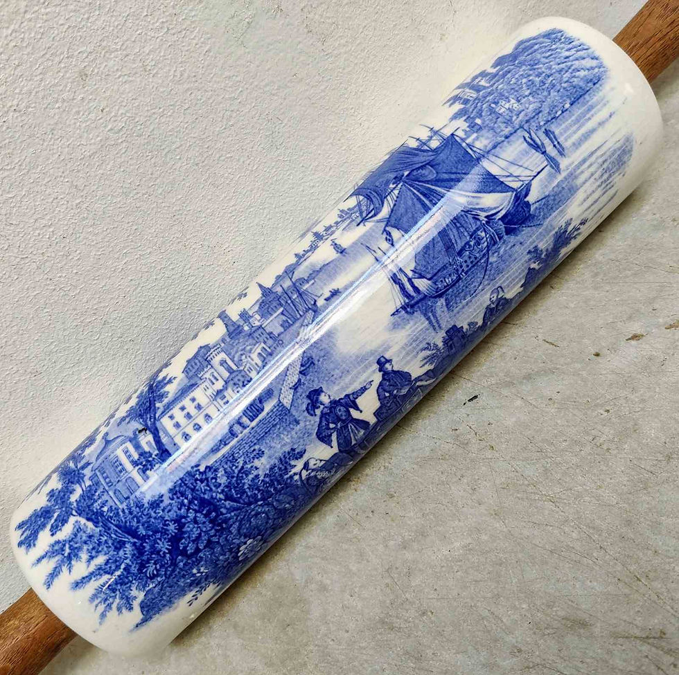 Thumbnail: Price's Blue & White Rolling Pin