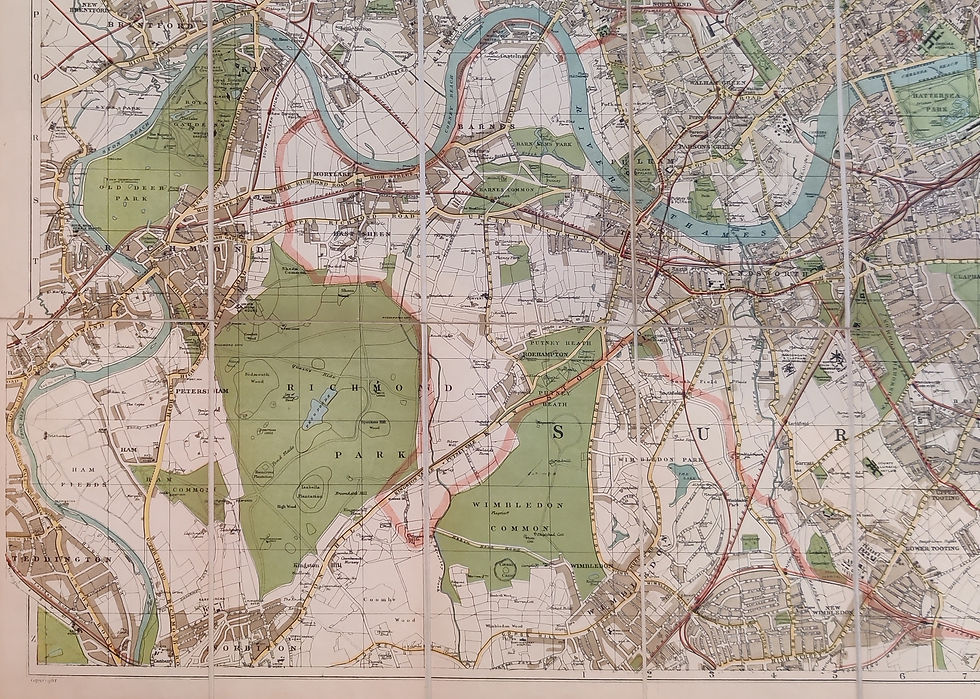 Thumbnail: Bacon's Map Of London 1920