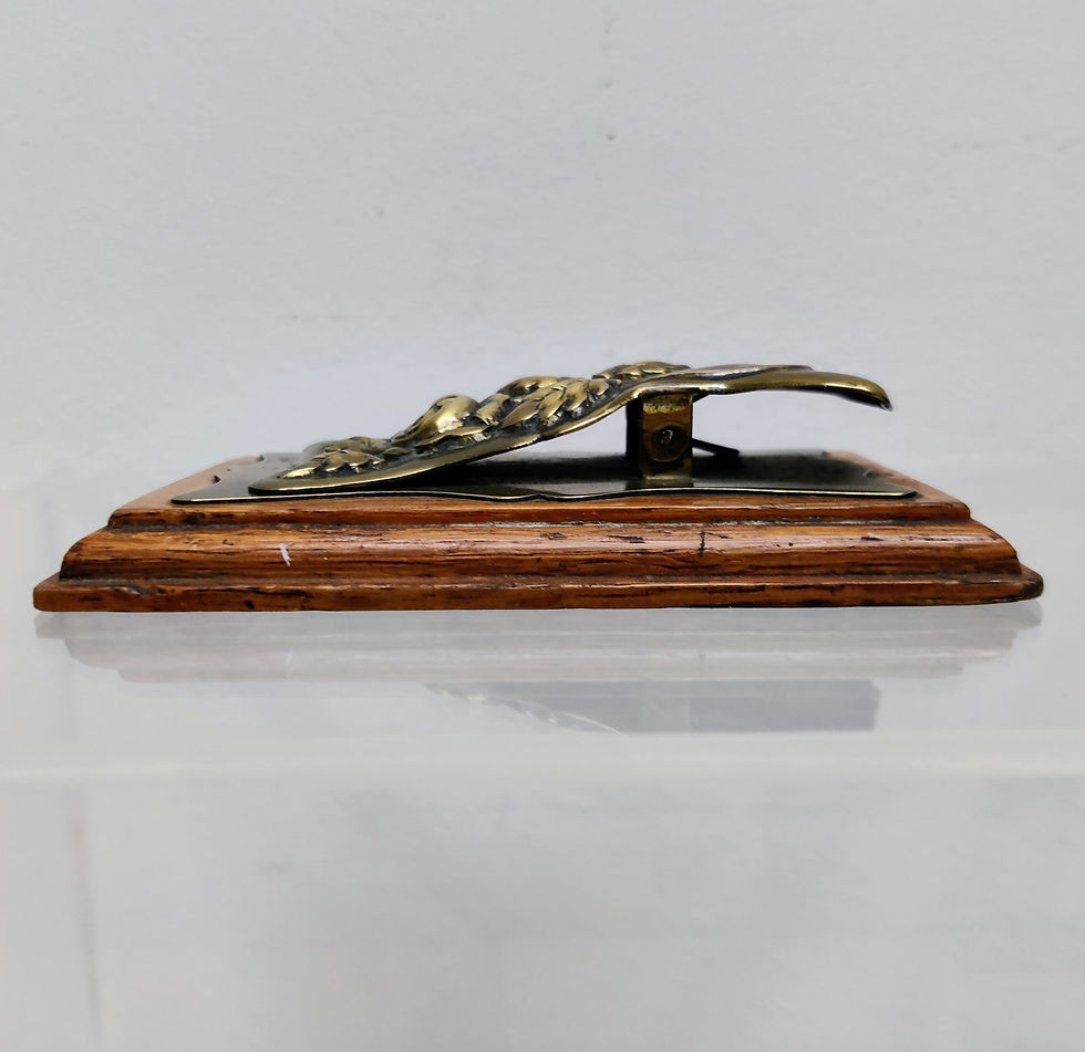 Thumbnail: Brass Art Nouveau Rose Paper Clip