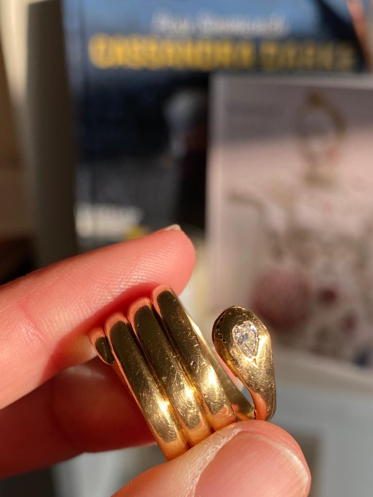 Thumbnail: 18ct Diamond Snake Ring