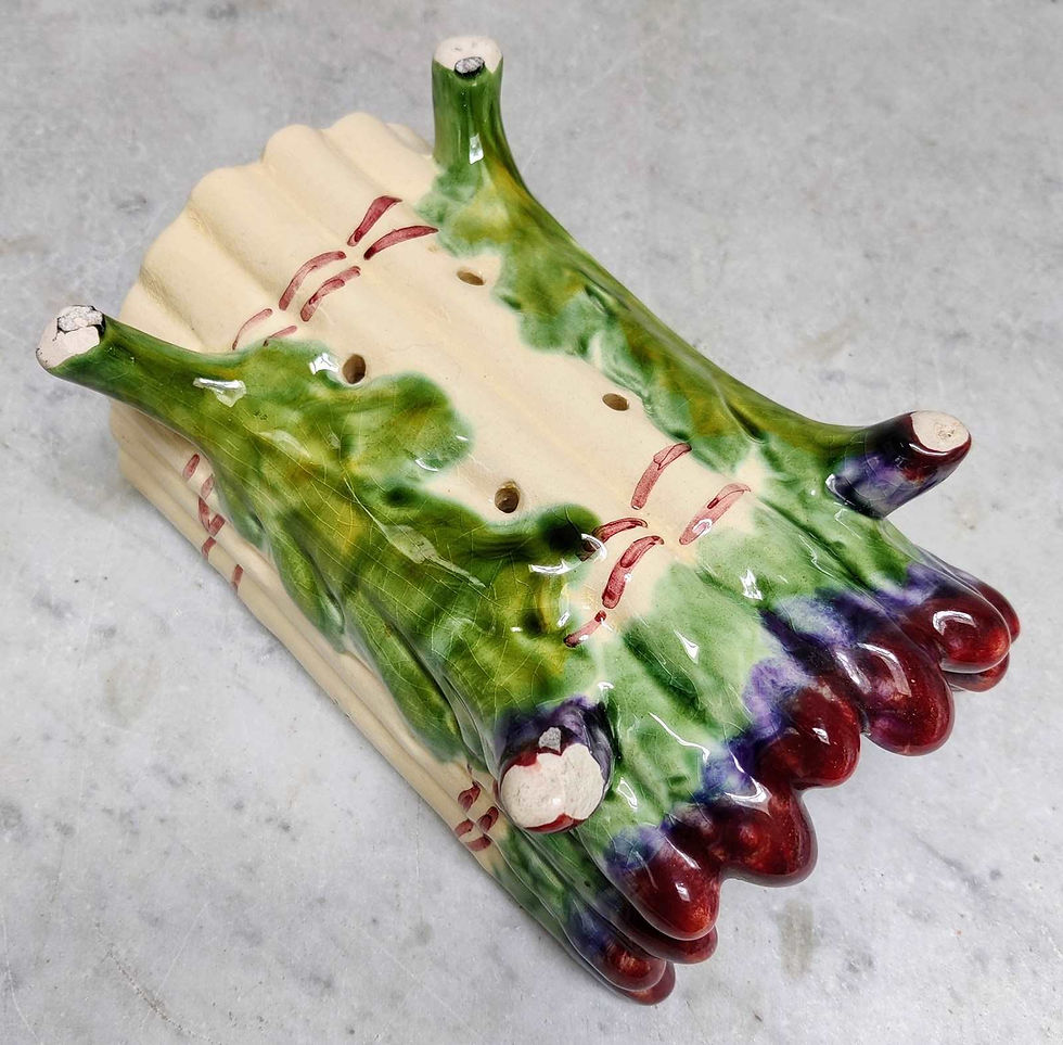 Thumbnail: French Majolica Asparagus Stand