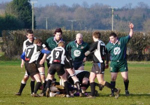 Minety defend the ruck