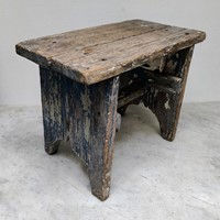Thumbnail: Wobbly French Painted Pine Stool