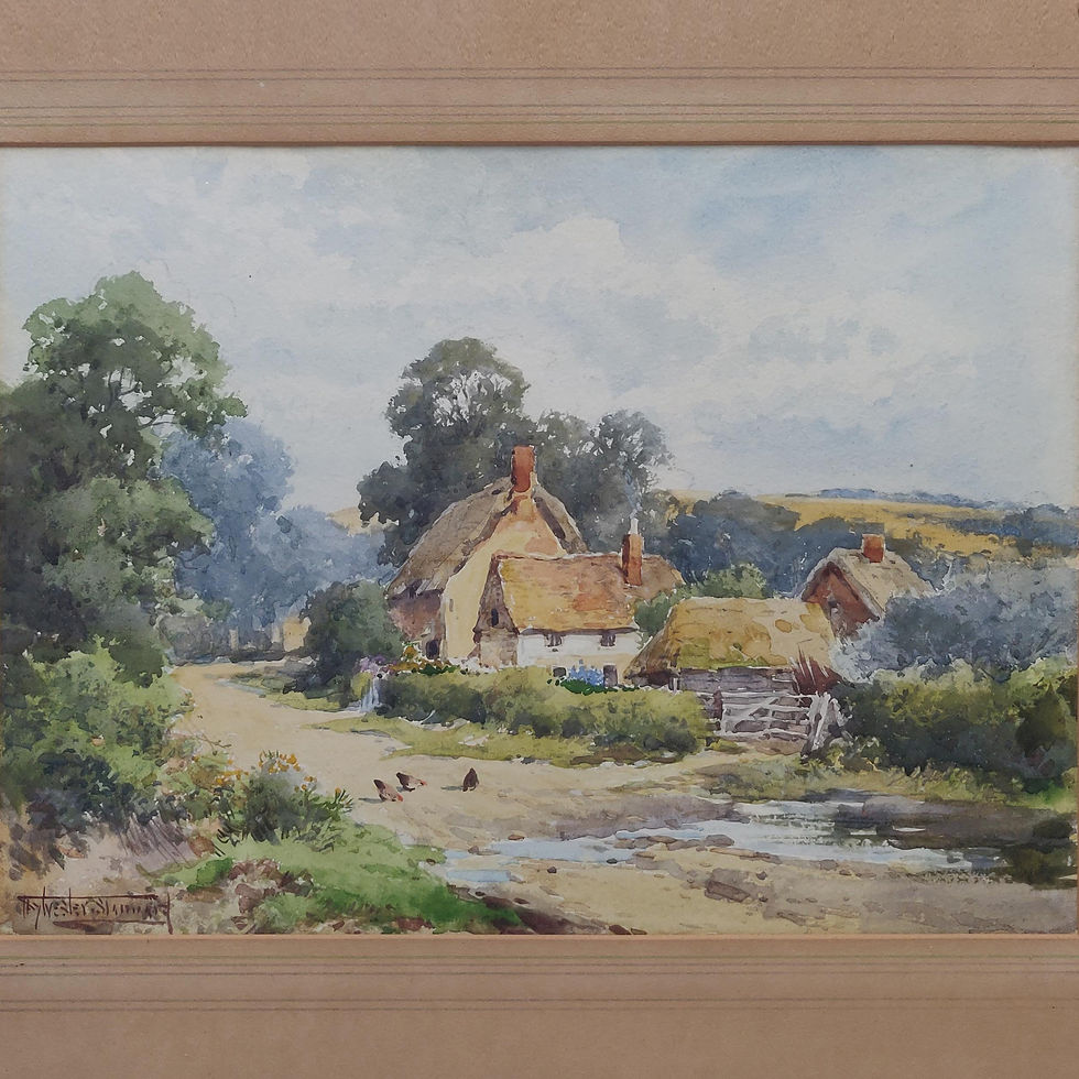 Thumbnail: Original Watercolour By H Sylvester Stannard C1930