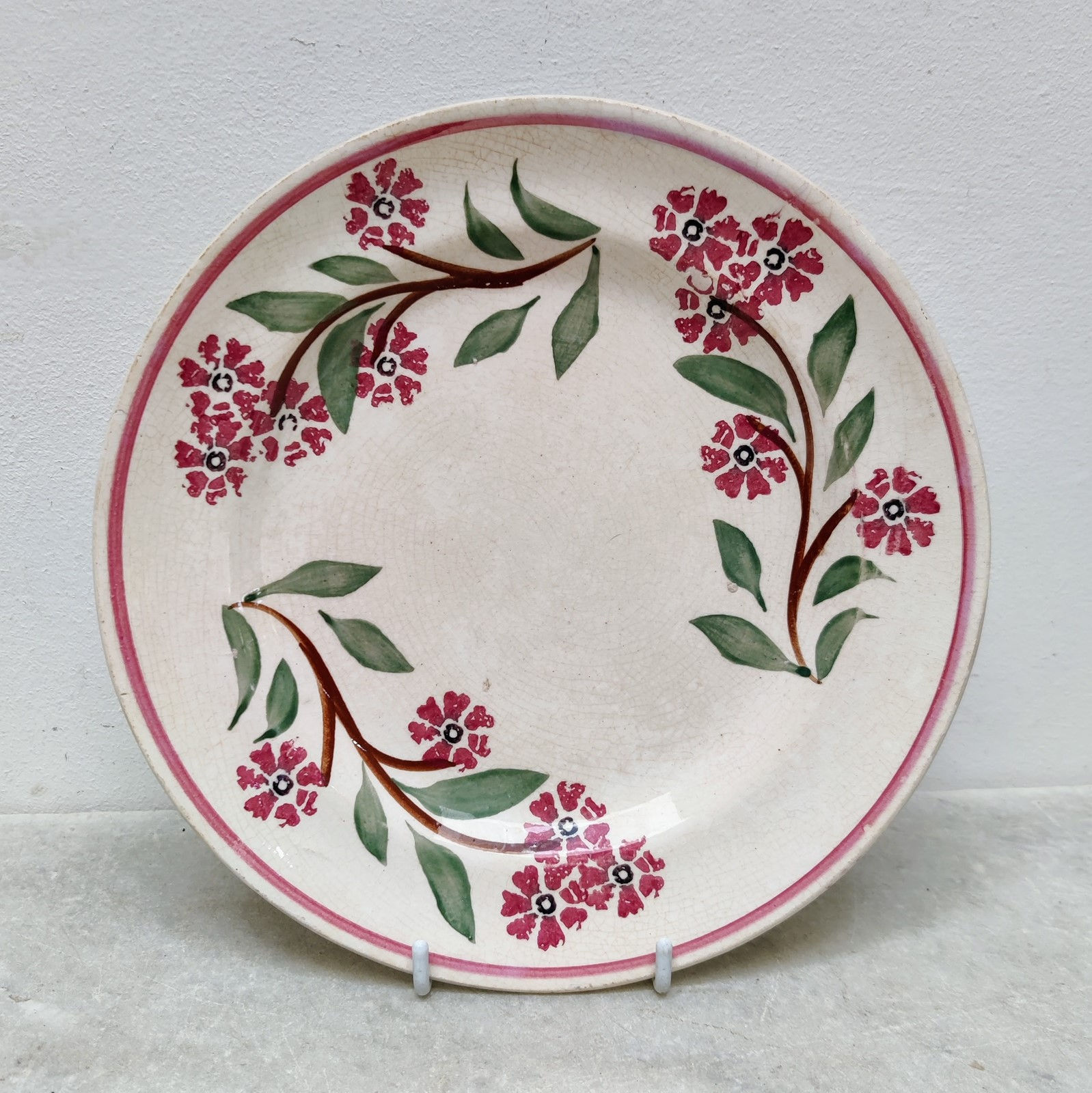 Pretty Spongeware Plate