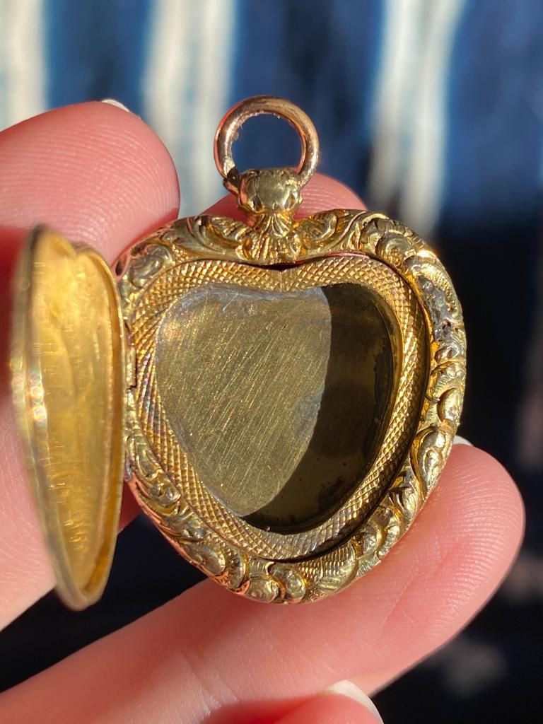 Thumbnail: Georgian Back & Front Heart Locket